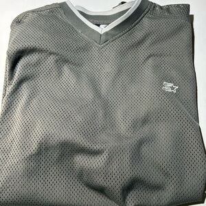 STARTER Men's Charcoal V-Neck Jersey Large